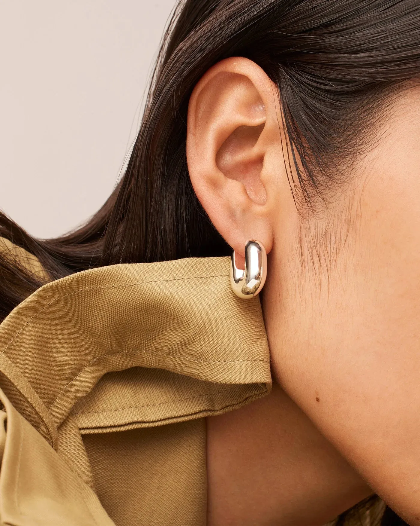 Puffy U-Link Earrings