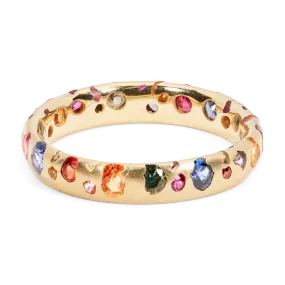 Rainbow Confetti Ring - Size 7.5 - 11578