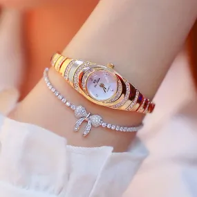 Small Dial Watch Women Charm Bracelet