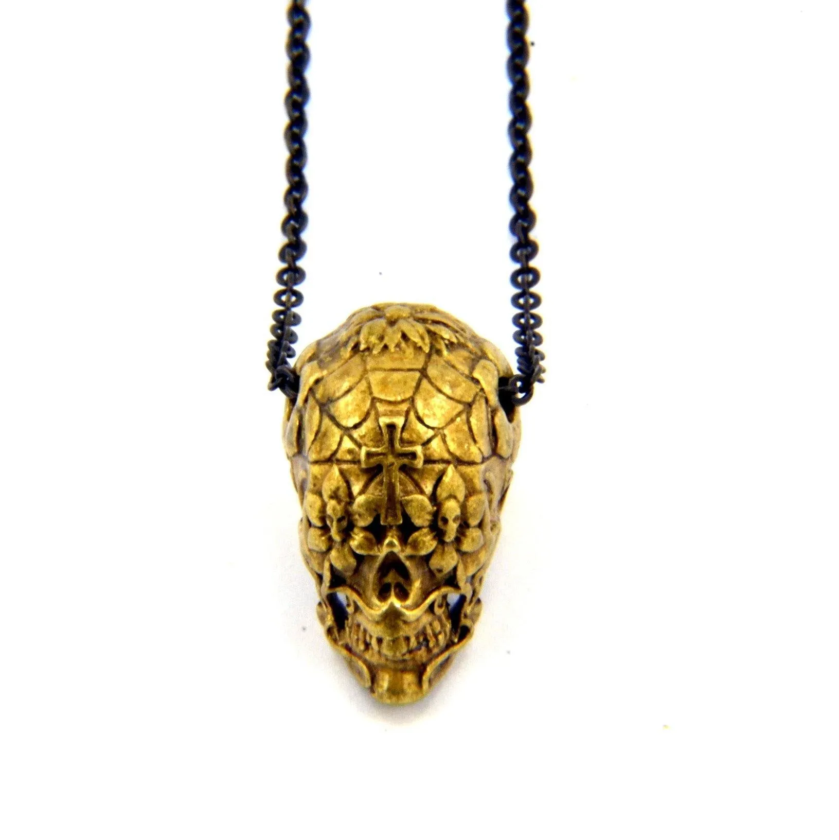 Sugar Skull  Necklace Day of the Dead Pendant