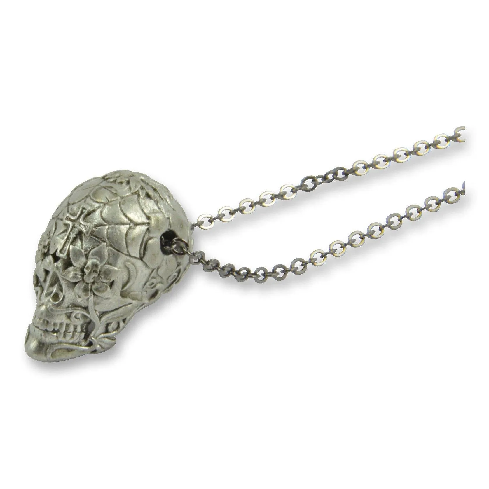 Sugar Skull  Necklace Day of the Dead Pendant