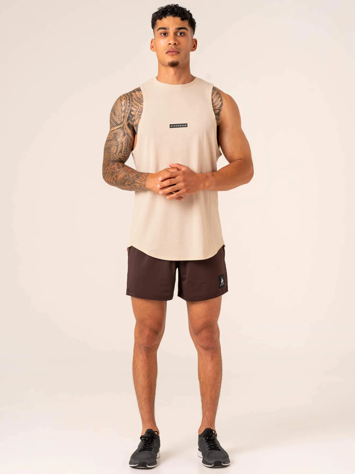 Terrain Mesh Gym Shorts - Dark Oak