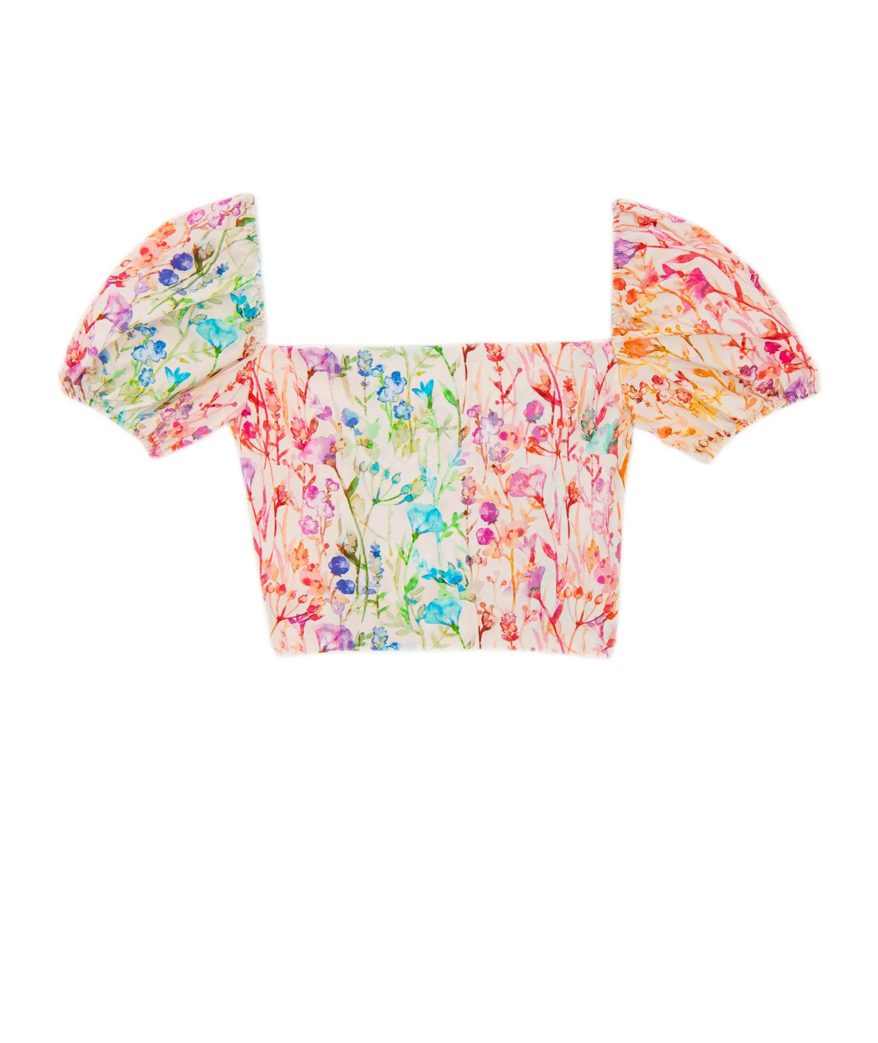 Theme Girls Noa Top Rainbow Watercolor Floral