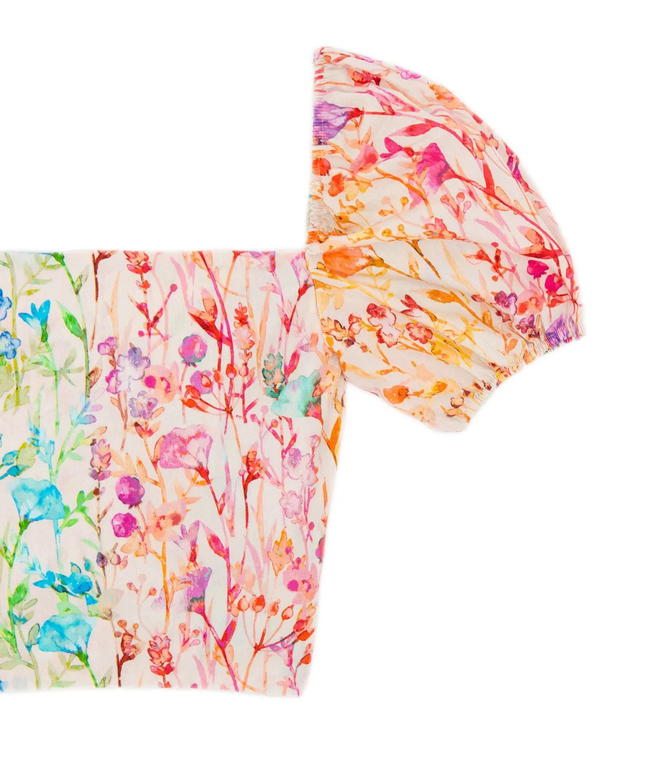 Theme Girls Noa Top Rainbow Watercolor Floral