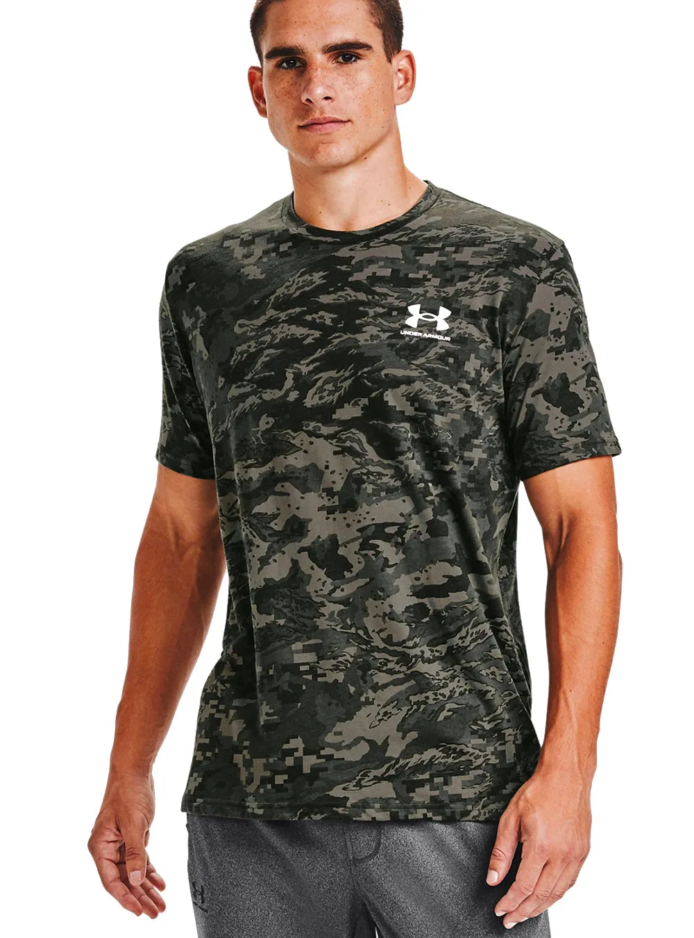 Under Armour Men's ABC Camo Short Sleeve - Green