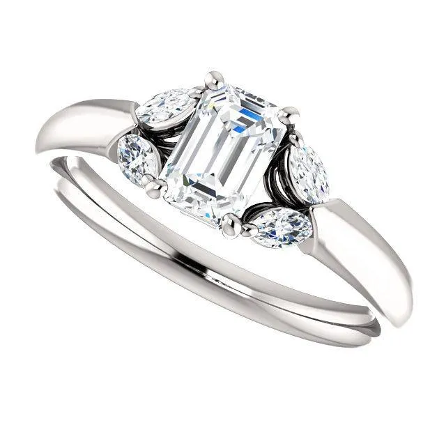 Virani Classic Five-Stone Diamond Engagement Ring