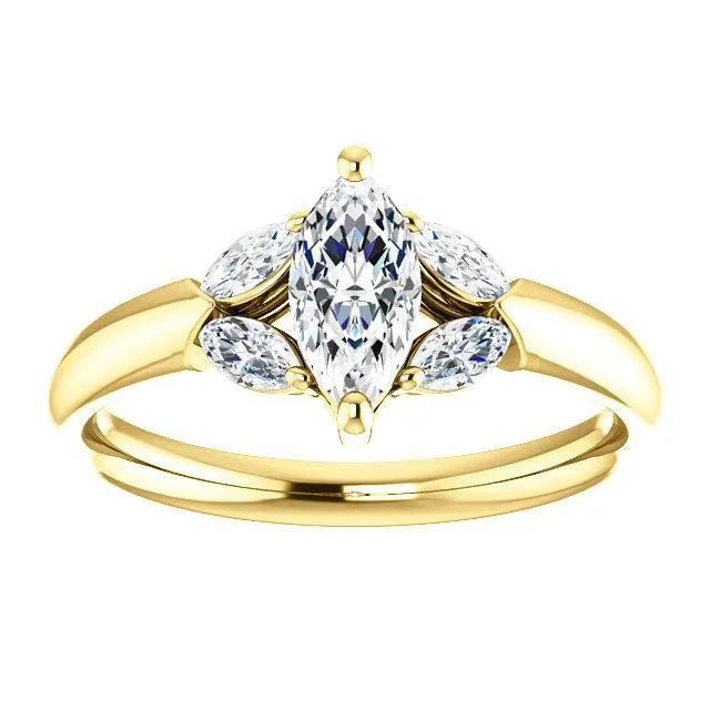 Virani Classic Five-Stone Diamond Engagement Ring