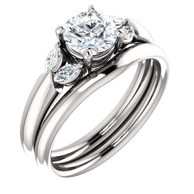 Virani Classic Five-Stone Diamond Engagement Ring