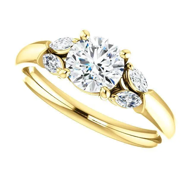 Virani Classic Five-Stone Diamond Engagement Ring