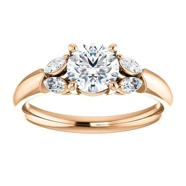 Virani Classic Five-Stone Diamond Engagement Ring