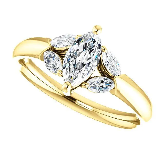 Virani Classic Five-Stone Diamond Engagement Ring