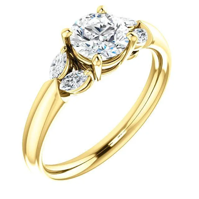 Virani Classic Five-Stone Diamond Engagement Ring