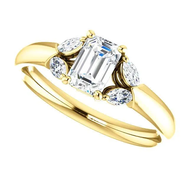 Virani Classic Five-Stone Diamond Engagement Ring