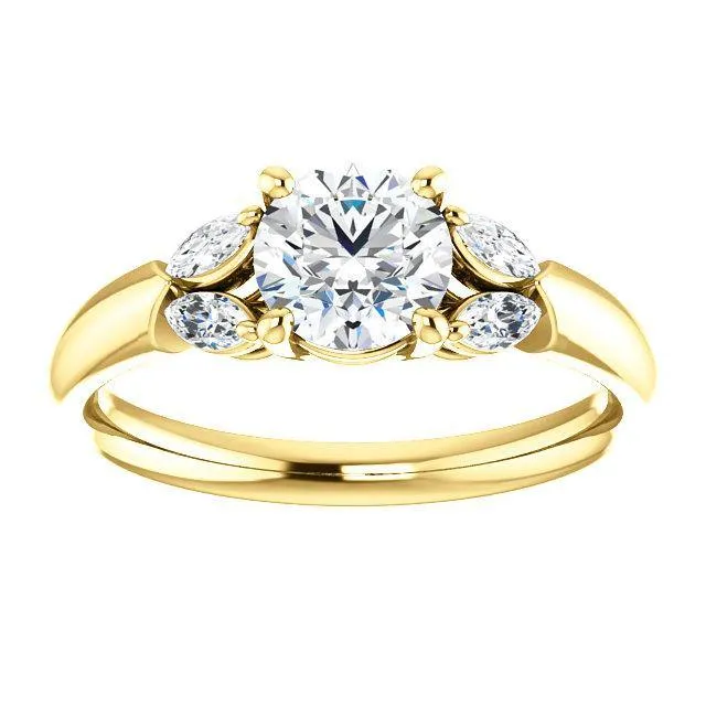 Virani Classic Five-Stone Diamond Engagement Ring