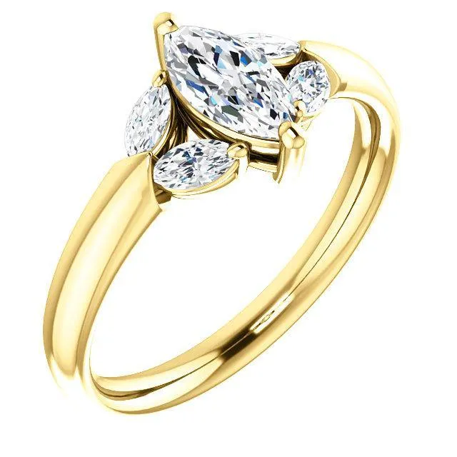 Virani Classic Five-Stone Diamond Engagement Ring