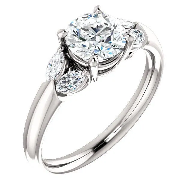 Virani Classic Five-Stone Diamond Engagement Ring