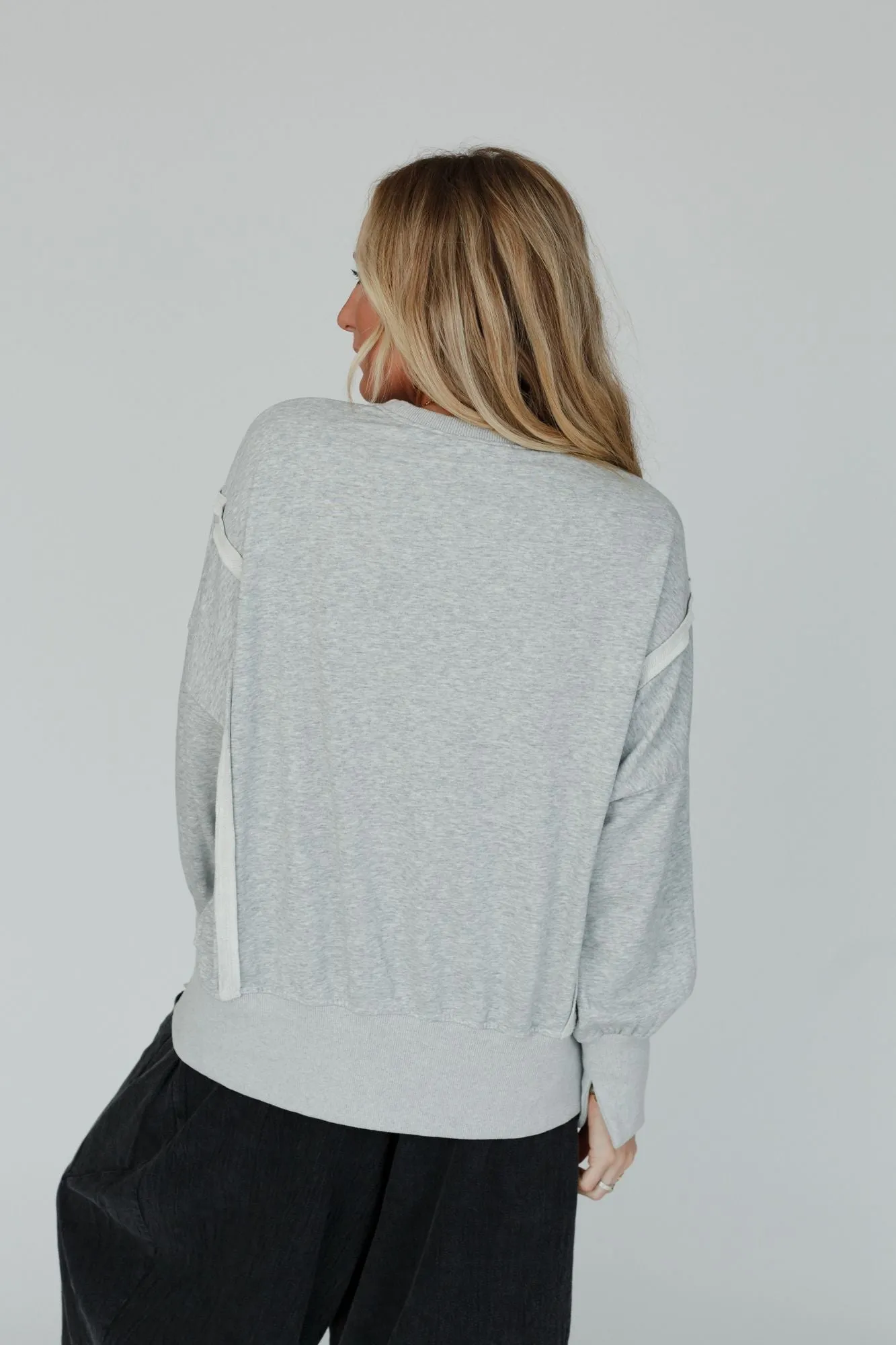 Work It Out Sweatshirt - Heather Gray