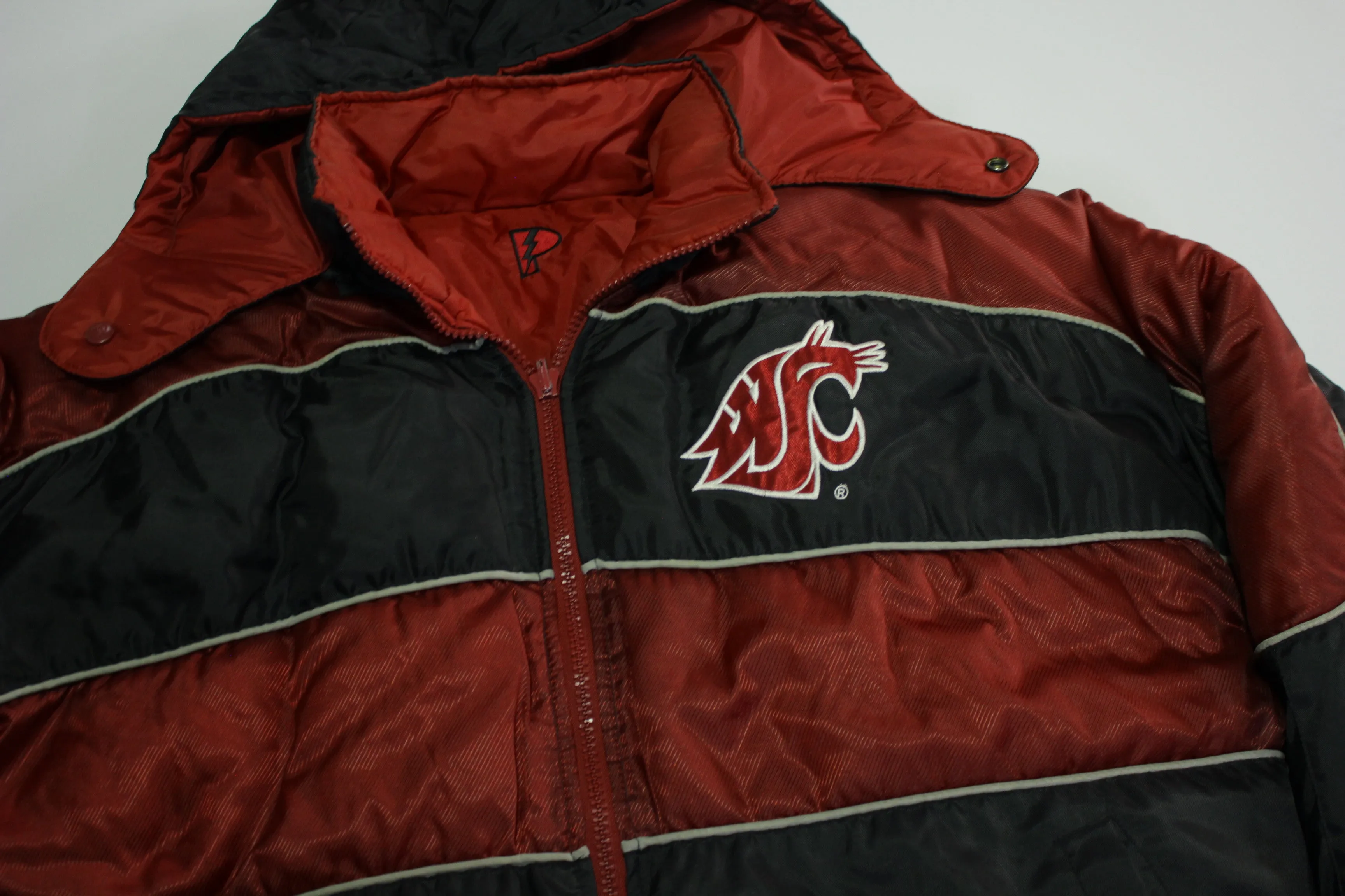 WSU Washington State University Cougars Vintage 90's Pro Player Reversible Puffer Jacket