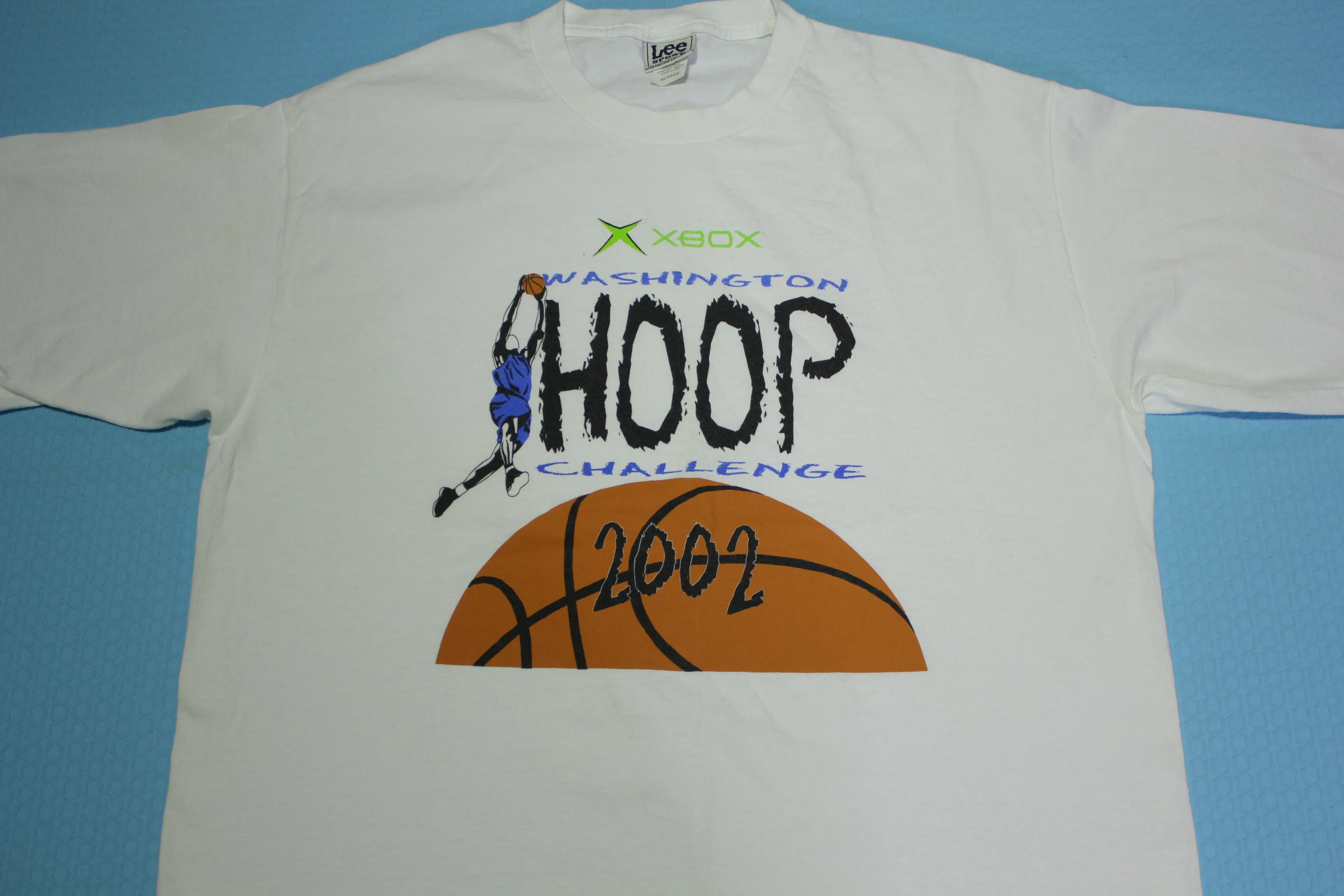 XBox 2002 Washington Hoop Challenge Vintage Y2k Lee Sport T-Shirt